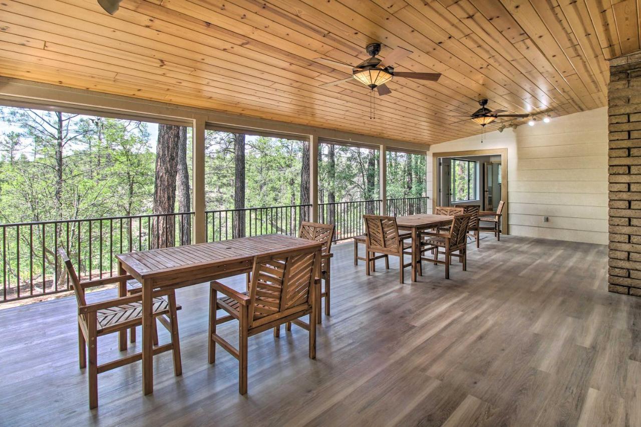 Pinetop Creekside Cabin Secret Game Room! Exterior photo